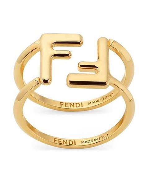 fendi bijoux lettre|fendi rings for women.